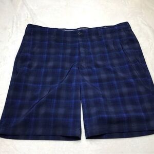 Ben Hogan Blue Plaid Men's Shorts